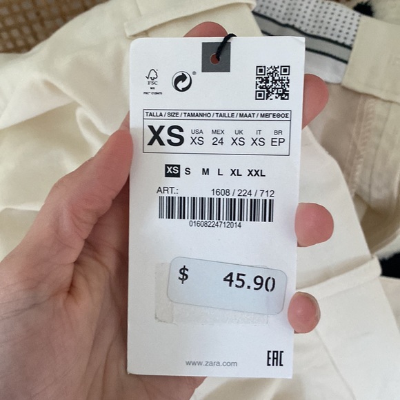 NWT Zara Wide-Leg Trouser (24x32) - Picture 4 of 4